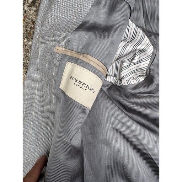 Burberry Sports Coat Men's Jacket Size 54R Plaid Two Button Blazer - Picture 5 of 9